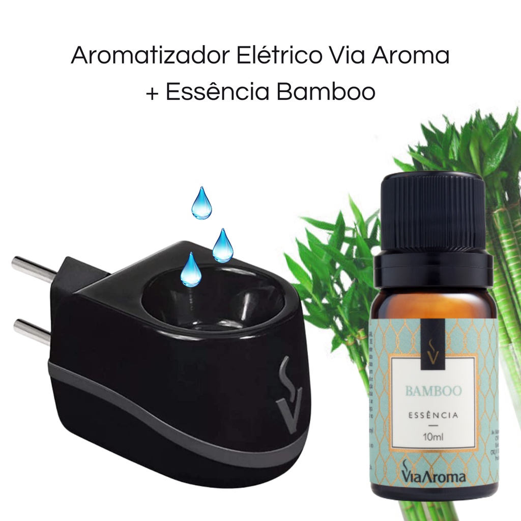 Difusor Aromatizador El Trico Standard Black Ess Ncia Bamboo Ml