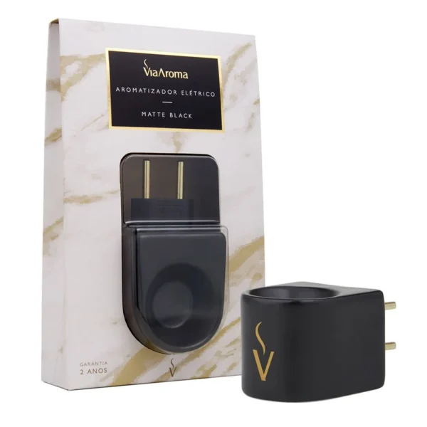 DIFUSOR AROMATIZADOR ELÉTRICO ORIGINAL PORCELANA MATTE BLACK