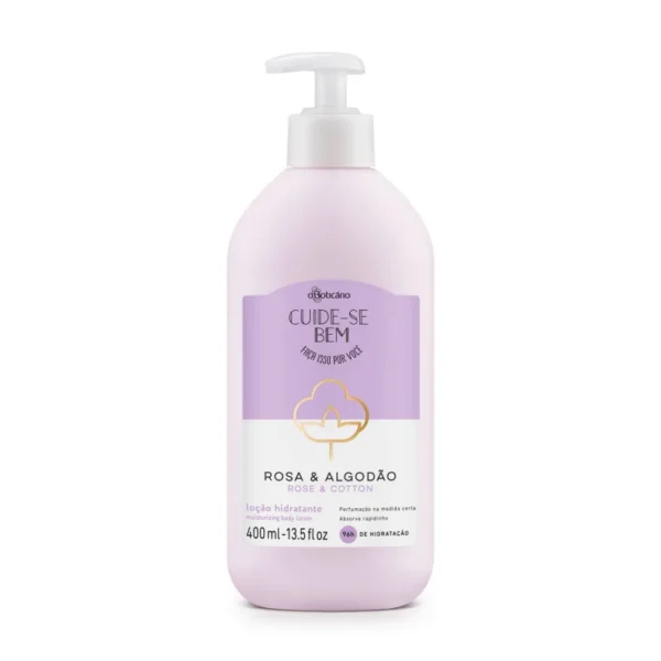 LOÇÃO HIDRATANTE DESODORANTE CORPORAL CUIDE-SE BEM ROSA E ALGODÃO 400ml