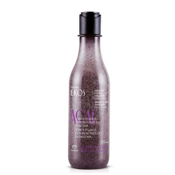 SABONETE LÍQUIDO ESFOLIANTE CORPORAL EKOS AÇAÍ - 185ML