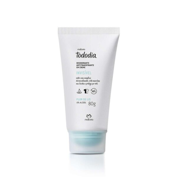 DESODORANTE ANTITRANSPIRANTE EM CREME TODODIA FLOR DE LIS - 80G