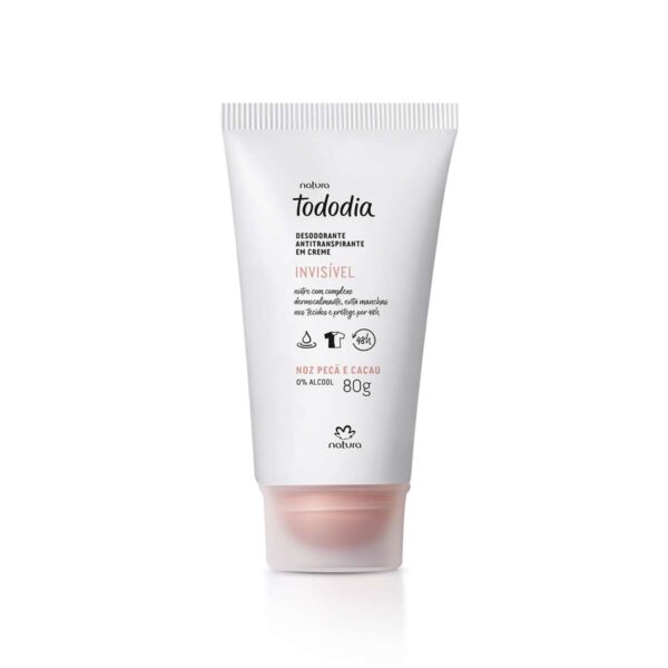 DESODORANTE ANTITRANSPIRANTE EM CREME TODODIA NOZ PECÃ E CACAU - 80G