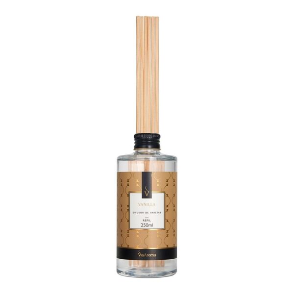REFIL PARA DIFUSOR DE VARETAS VANILLA VIA AROMA - 250ML
