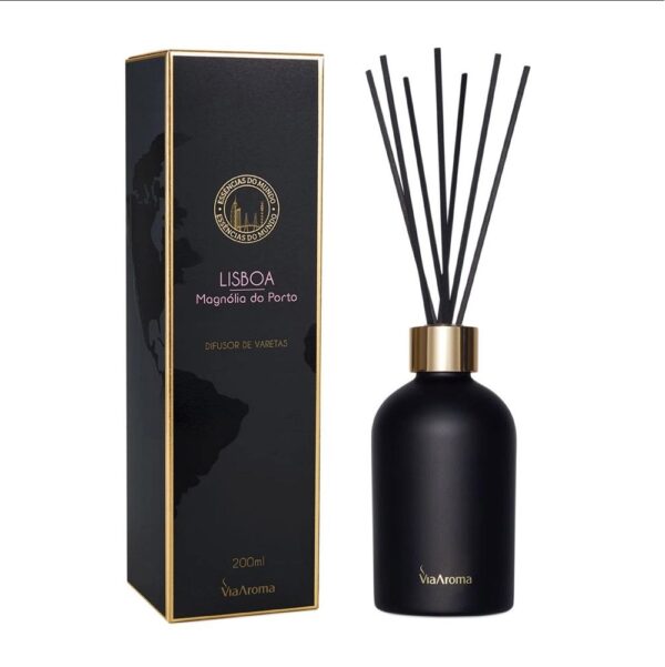 DIFUSOR DE VARETAS LINHA MUNDO LISBOA, MAGNÓLIA DO PORTO VIA AROMA - 200ML