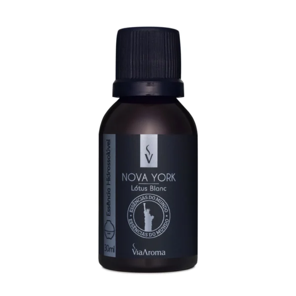ESSÊNCIA HIDROSSOLÚVEL NOVA YORK, LÓTUS BLANC LINHA MUNDO 30ML
