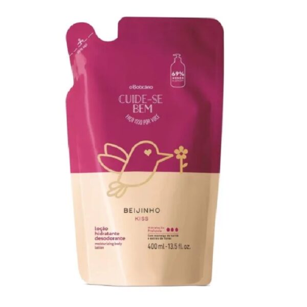 REFIL LOÇÃO DESODORANTE HIDRATANTE CORPORAL CUIDE-SE BEM BEIJINHO 400ml