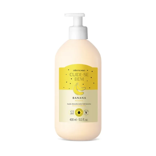LOÇÃO HIDRATANTE DESODORANTE CORPORAL CUIDE-SE BEM FEIRA BANANA 400ml